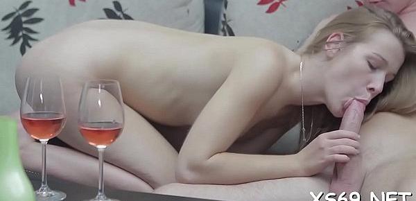  Legal age teenager art model in erotic scene